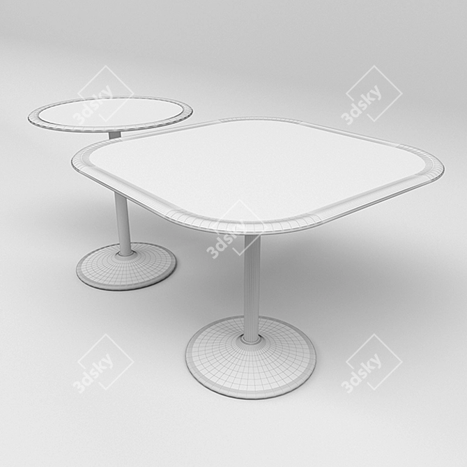 Industrial Pipe Set Tables by Magis 3D model image 3