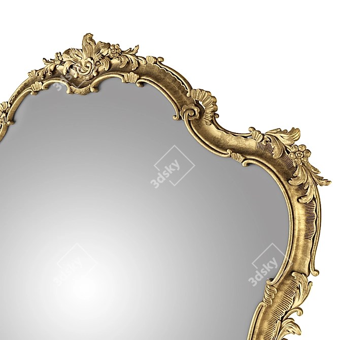 Josephine Romano Handcrafted Mirror 3D model image 2