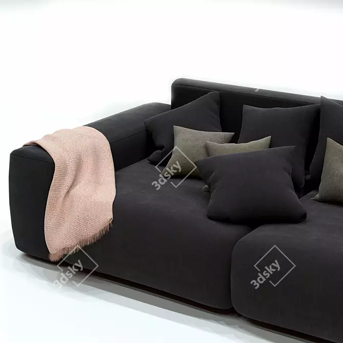 302 cm Wide Home Affaire Big-Sofa 3D model image 2