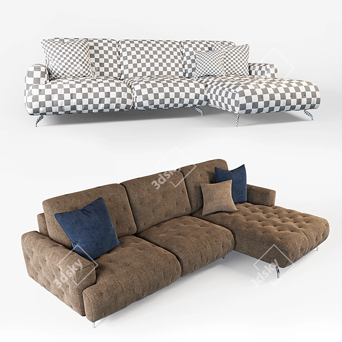 Eclectico Ditre Italia Sofa 3D model image 2