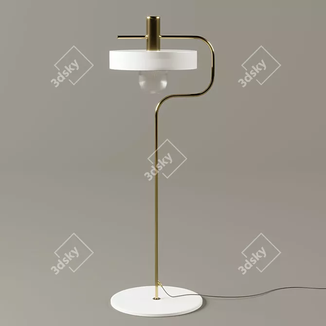 Aloa Blanca: Stylish Table Lamp by Aromas Factory 3D model image 1