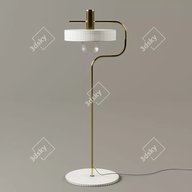 Aloa Blanca: Stylish Table Lamp by Aromas Factory 3D model image 3