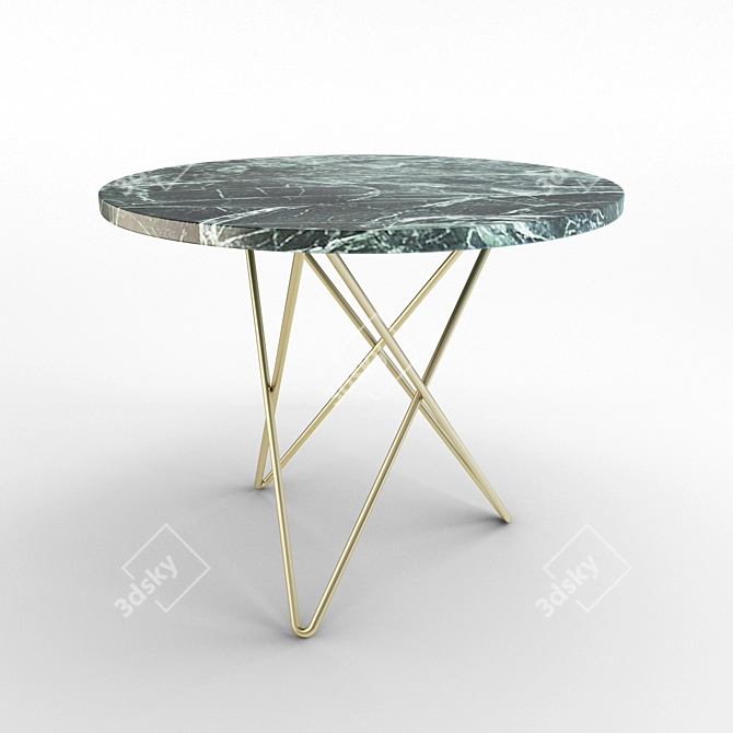 Cosmo August Marble Coffee Table 3D model image 1