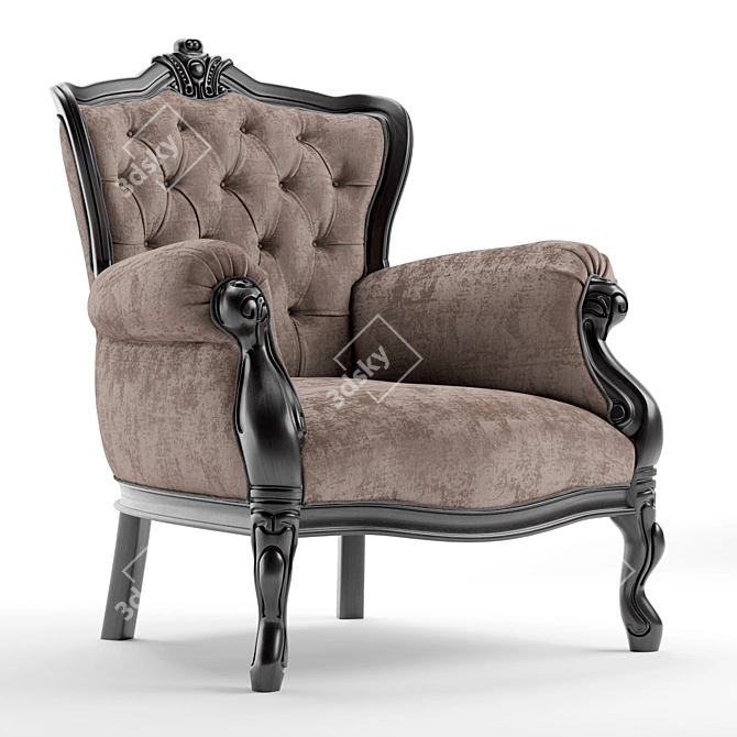 Luxury ZARI Gemma Capitonne Sofa 3D model image 2