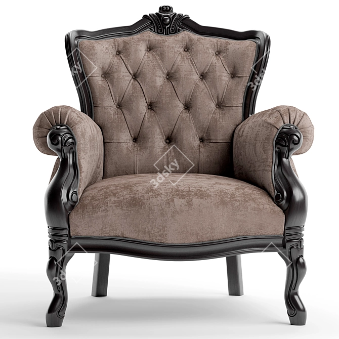 Luxury ZARI Gemma Capitonne Sofa 3D model image 3
