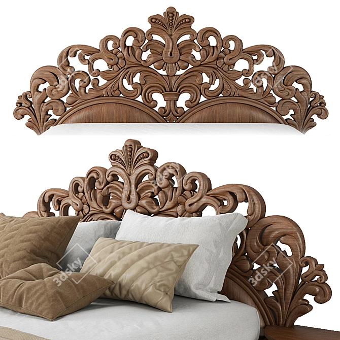 Ekaterina-II Bed: Versatile, 170x210, Meshsmooth Compatible 3D model image 2