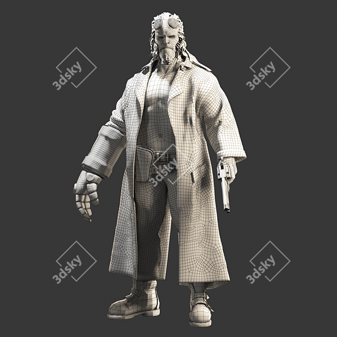 Hellboy: Legendary Comic Hero 3D model image 3