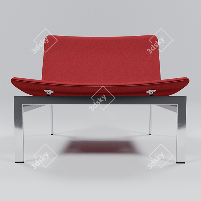 B&B Italia Word Armchair: Sleek Design and Comfort 3D model image 2