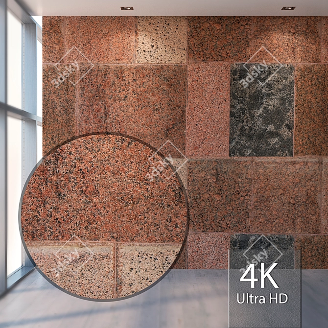 Title: Seamless Granite Texture 3D model image 1