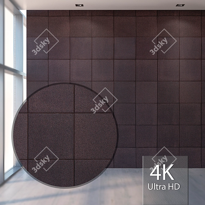 High Resolution Seamless Porcelain Tile 3D model image 1