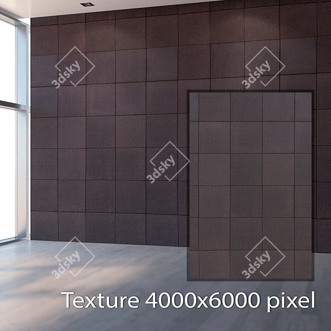 High Resolution Seamless Porcelain Tile 3D model image 2