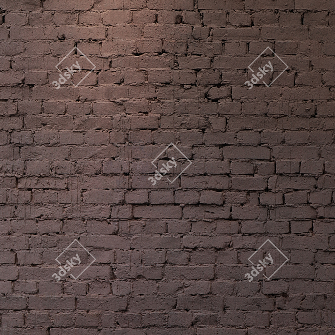 Seamless Brick Texture Kit 3D model image 3