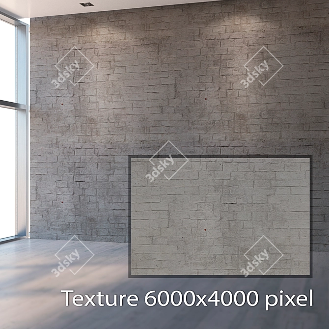 Seamless Brick Texture: High Resolution & Detail 3D model image 2