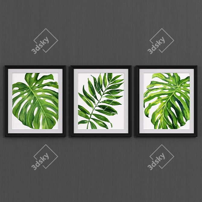 Tropical Paradise: Modern Art Collection 3D model image 1