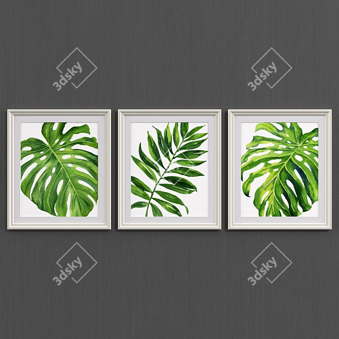 Tropical Paradise: Modern Art Collection 3D model image 2