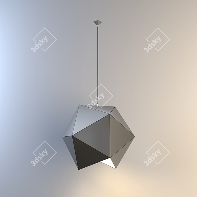 Minimalist Geometric Ceiling Light 3D model image 1