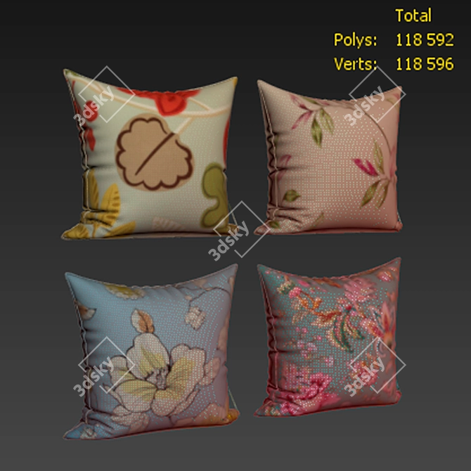 Decorative Pillow Set - TangDepot 342 3D model image 2