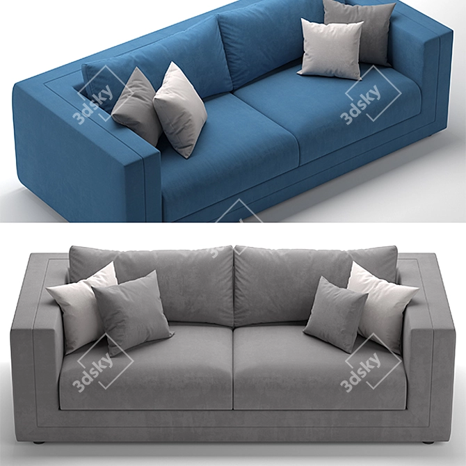 Modern Tancredi Sofa: Stylish Comfort for Your Home 3D model image 2