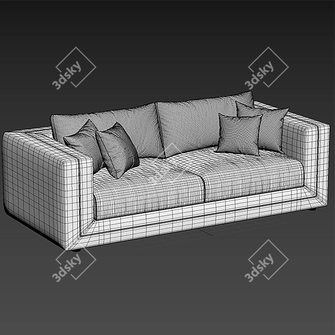 Modern Tancredi Sofa: Stylish Comfort for Your Home 3D model image 3