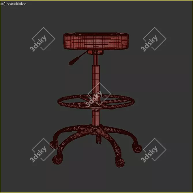 ErgoComfort Office Chair 3D model image 3