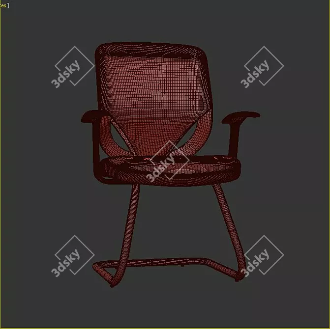 ErgoFlex Office Chair: Comfort & Style 3D model image 3