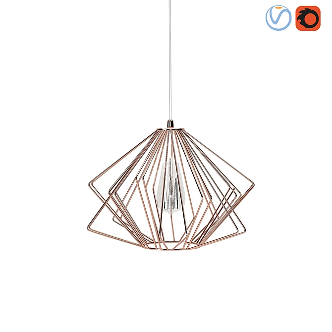 Scandi Ceiling Lamps: Classic/Modern Finishes 3D model image 3