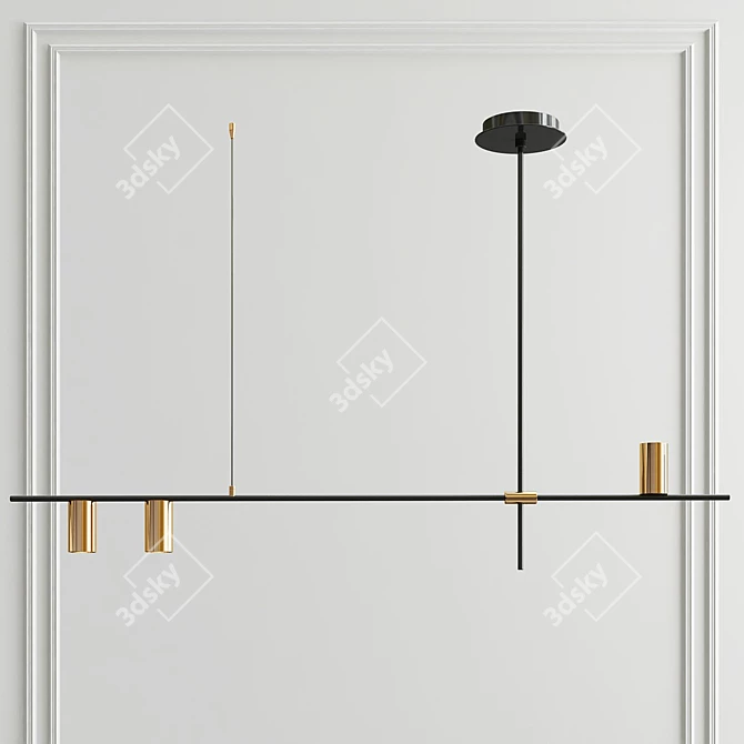 Contemporary Tribes Pendant Light 3D model image 2