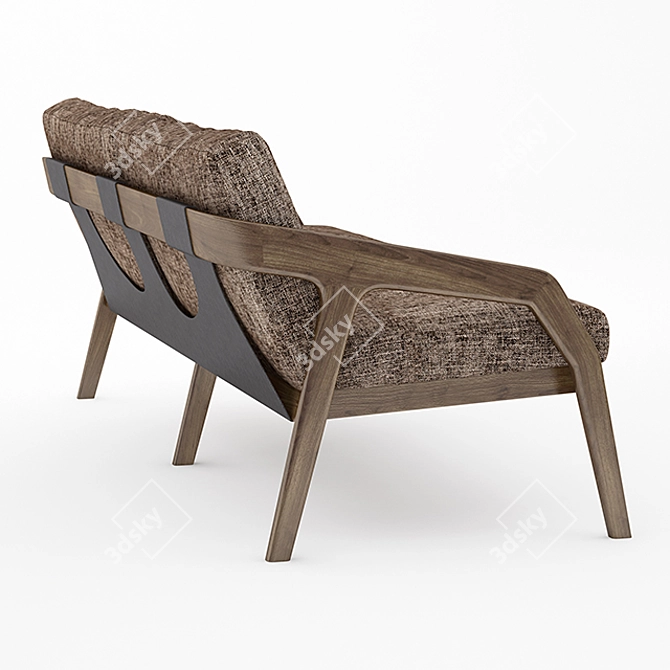 Friday Lounge Sofa: Stylish and Comfortable 3D model image 2