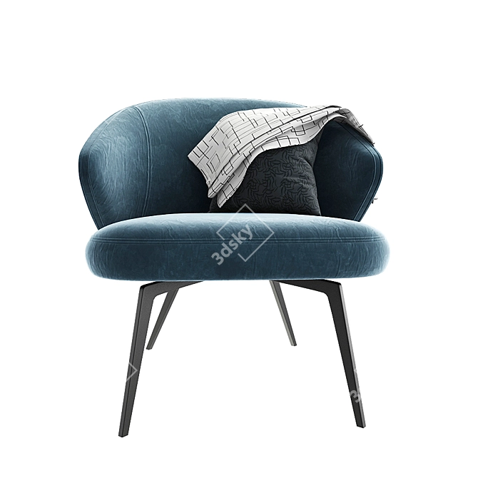 Modern Armchair 05: Stylish and Comfortable 3D model image 2