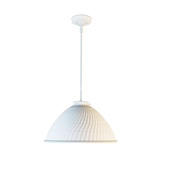 Classic Elegance in Tiber Pendant 3D model image 2