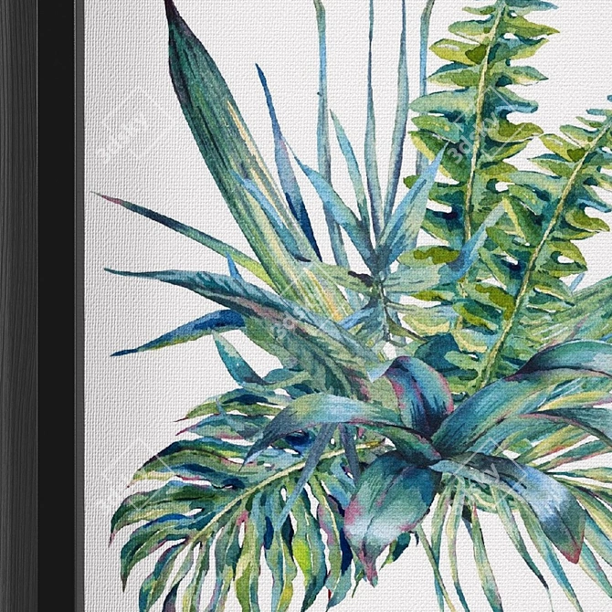 Modern Botanical Art Collection 3D model image 3