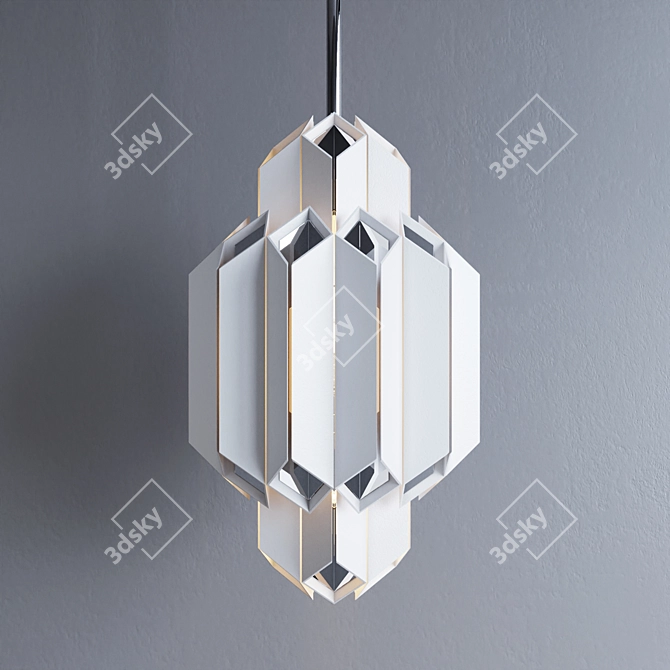 Haiku 254-41: Elegant Pendant Light 3D model image 1