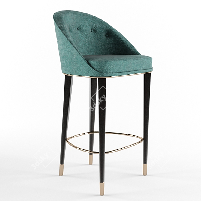 Brabbu Malay Bar Chair - Elegant and Stylish 3D model image 1