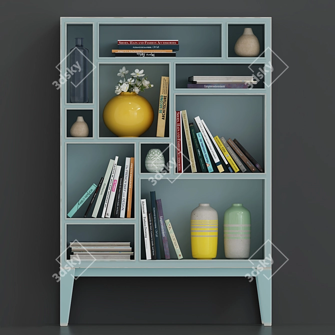 Compact Cabinet with Filling 3D model image 1