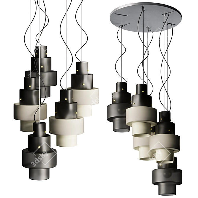 Vintage-inspired Gask Suspension: Combining Retro Charm with Modern Flair 3D model image 1