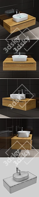 RAVAK Solo Washbasin - Sleek and Stylish! 3D model image 2