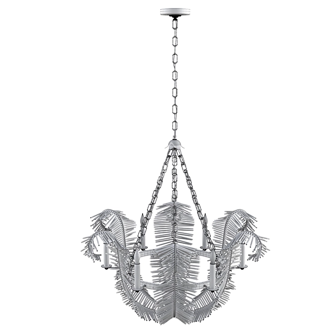 Elegant Calais Chandelier: Radiant Illumination 3D model image 3