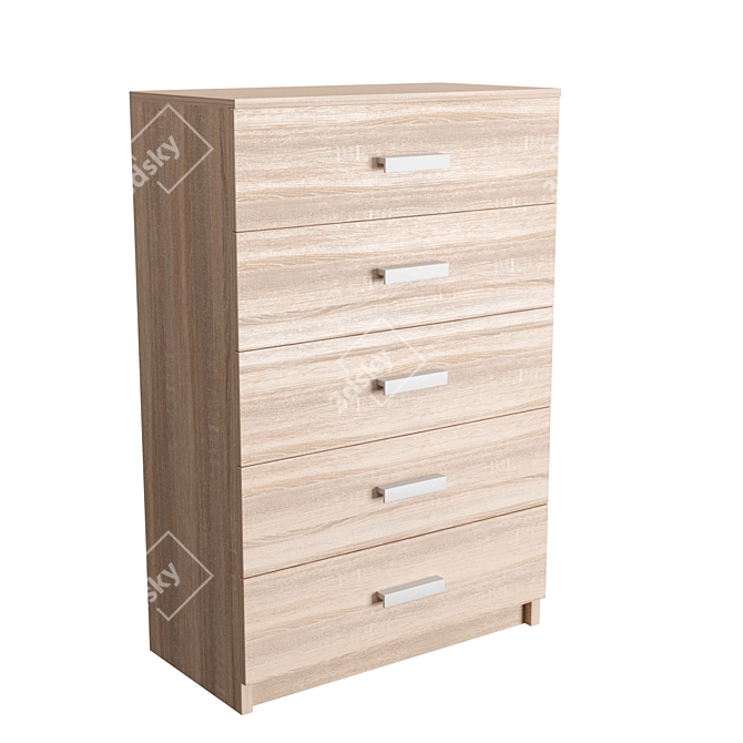 Modern Chest of Drawers: Available in 2 Colors 3D model image 1