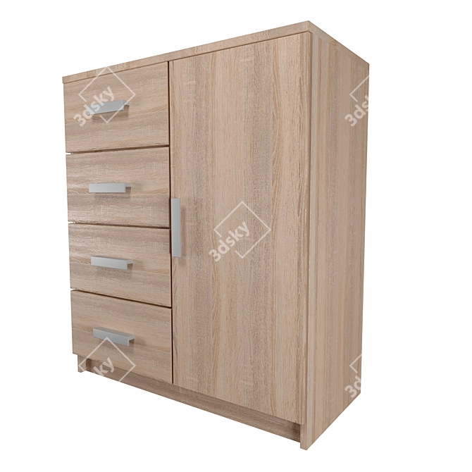 Modern Chest of Drawers 3D model image 1