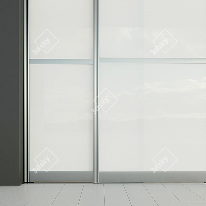 Sliding Door Wardrobe: Customizable Design & Easy Installation 3D model image 3