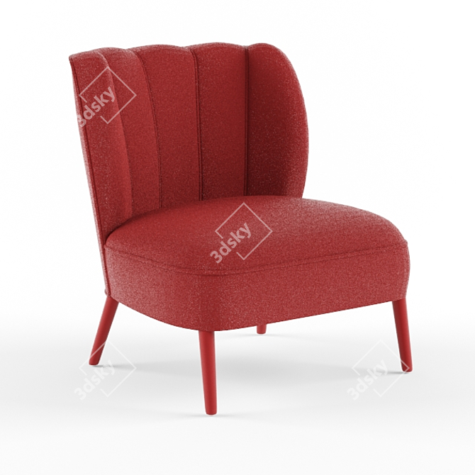 DALYAN Rare Armchair: Exquisite Design & Unparalleled Comfort 3D model image 1