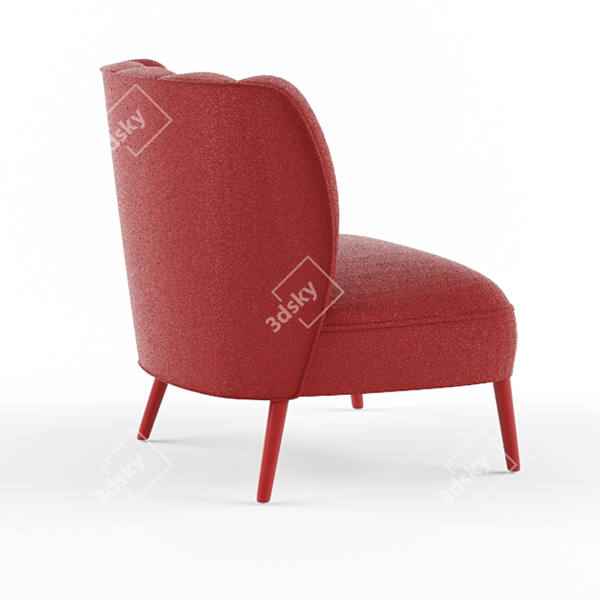DALYAN Rare Armchair: Exquisite Design & Unparalleled Comfort 3D model image 2