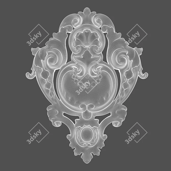 Title: Baroque Elegance Pad by RODECOR 3D model image 3
