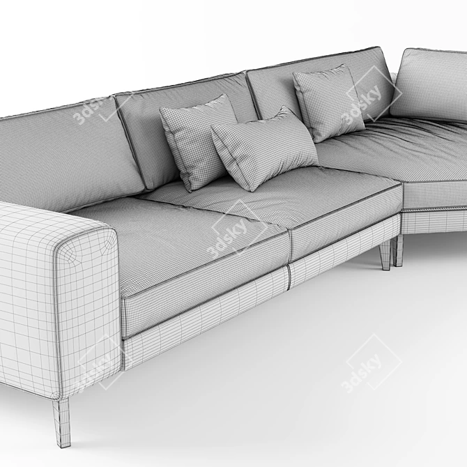 Casamilano Hamptons Corner Sofa 3D model image 3