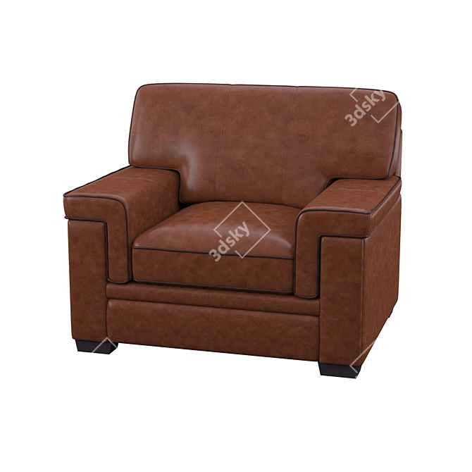 Elegant Ehmann Armchair for Cozy Living 3D model image 1