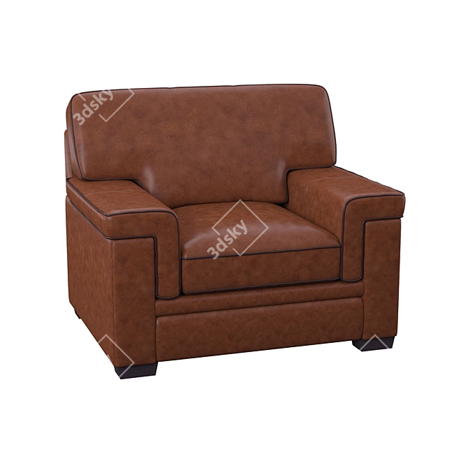 Elegant Ehmann Armchair for Cozy Living 3D model image 2