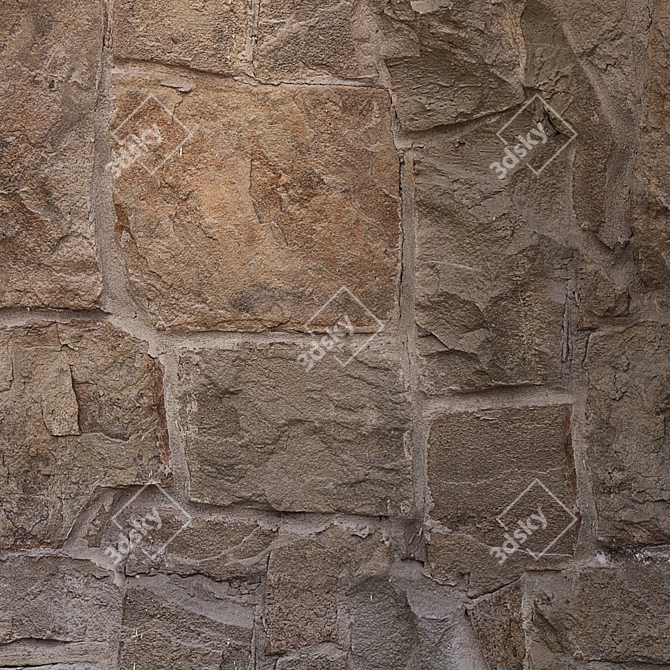 Seamless Natural Stone Texture 3D model image 3