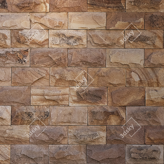 Seamless Natural Stone Texture 3D model image 3