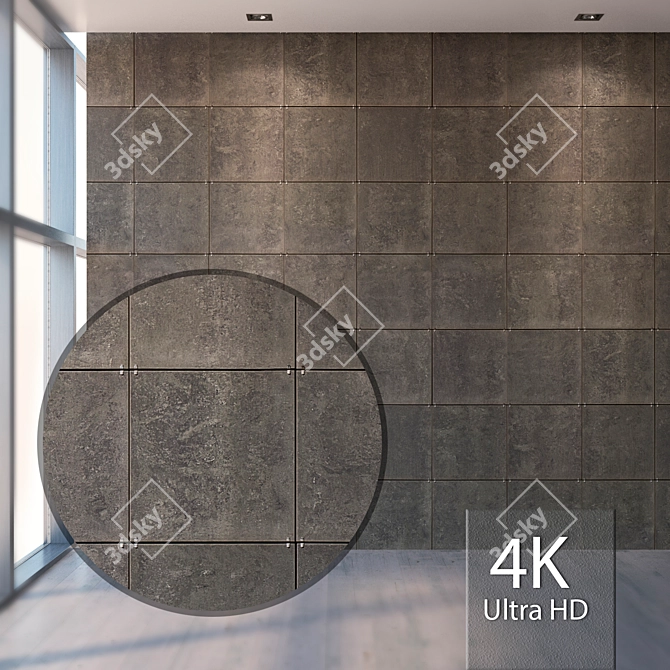Title: Seamless Tile Front Texture 3D model image 1