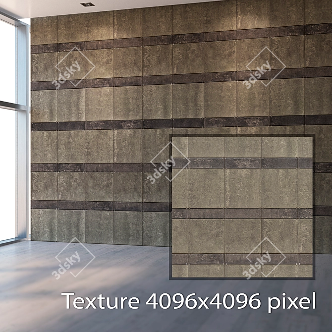 Seamless Tile Texture: High Resolution & Detail 3D model image 2